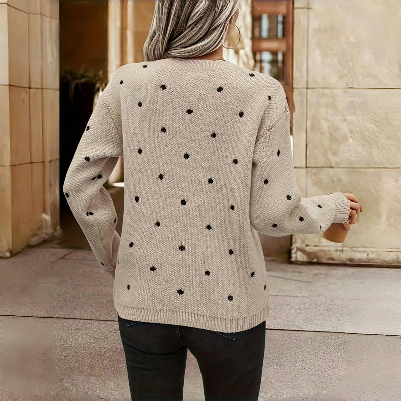 Nina - Polka Dot Knitted Sweater