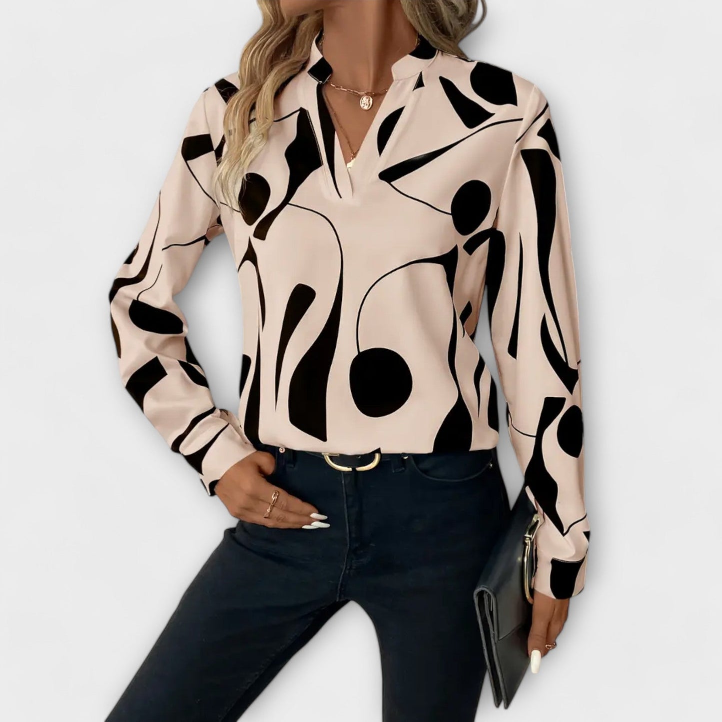 Celine™ Elegant Blouse With Design