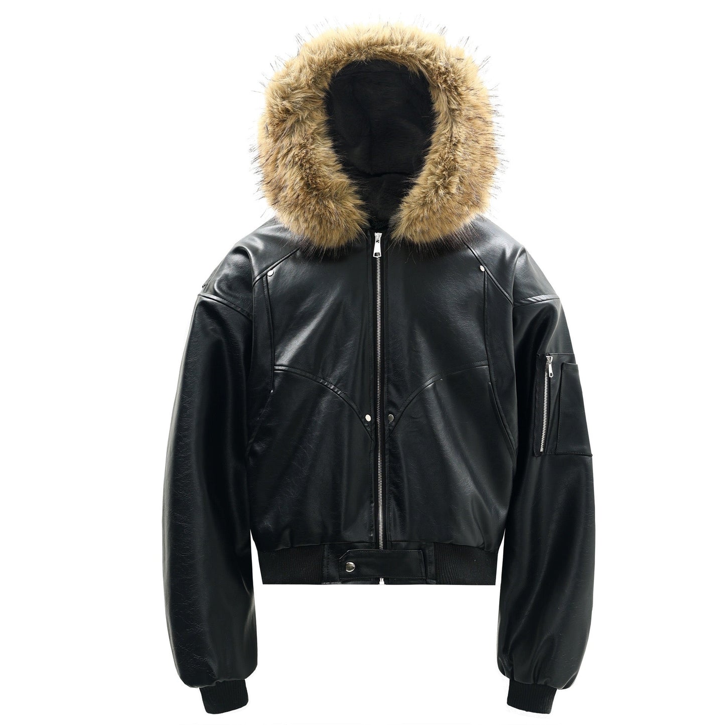 Mason | Faux-Fur-Trim PU Jacket