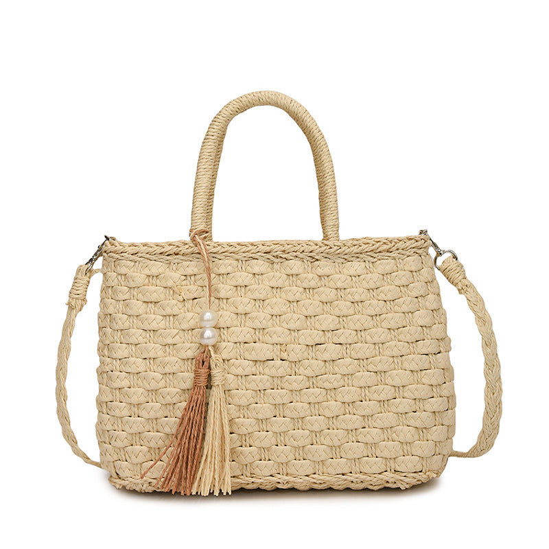 Ivory™ Woven Hand Bag with Shoulder Strap