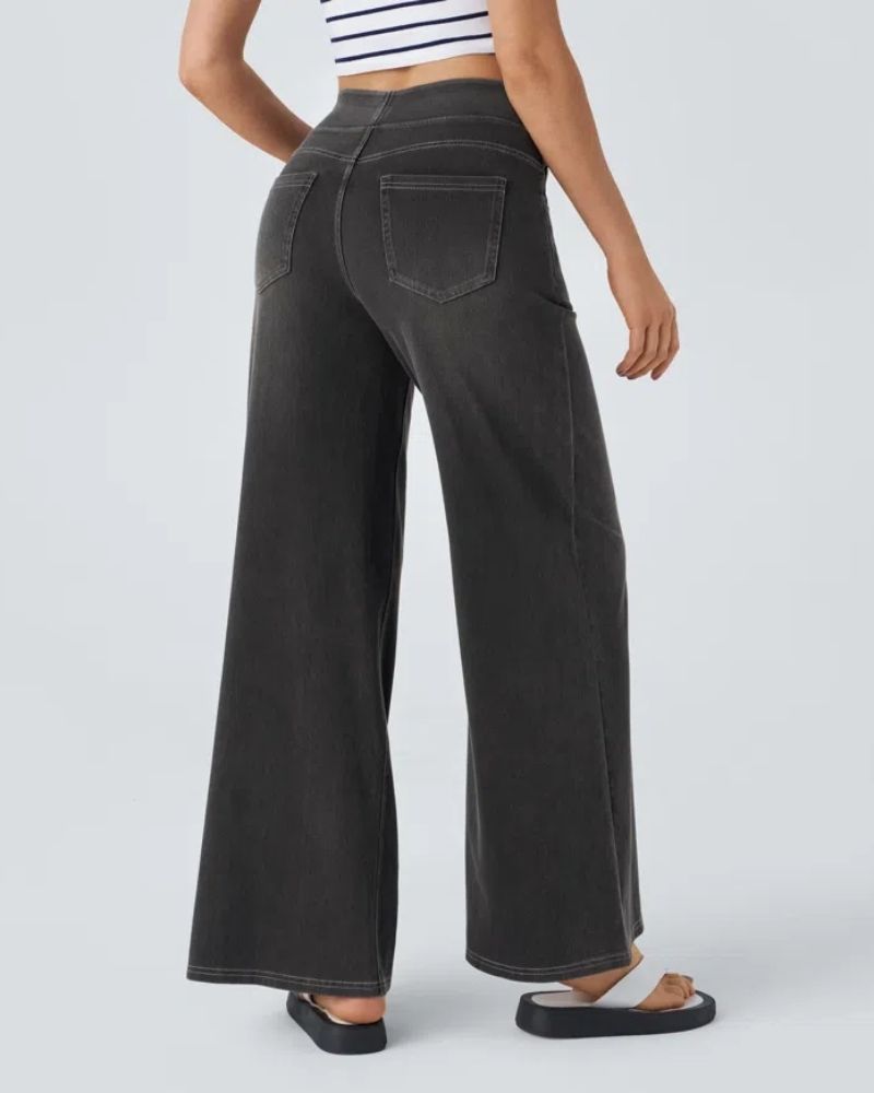 BAMIA - Super Stretch Wide Leg Jeans