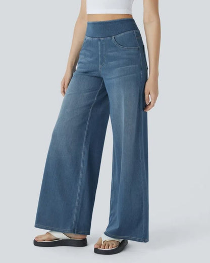 BAMIA - Super Stretch Wide Leg Jeans