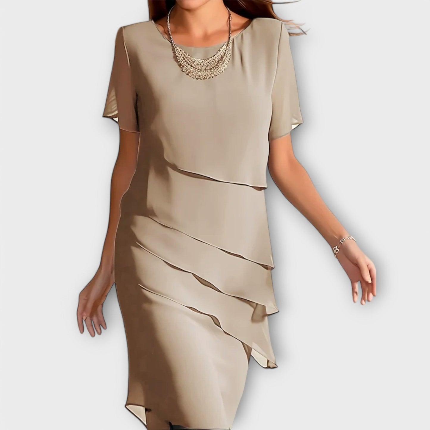 Sophia™ Layered Chiffon Dress