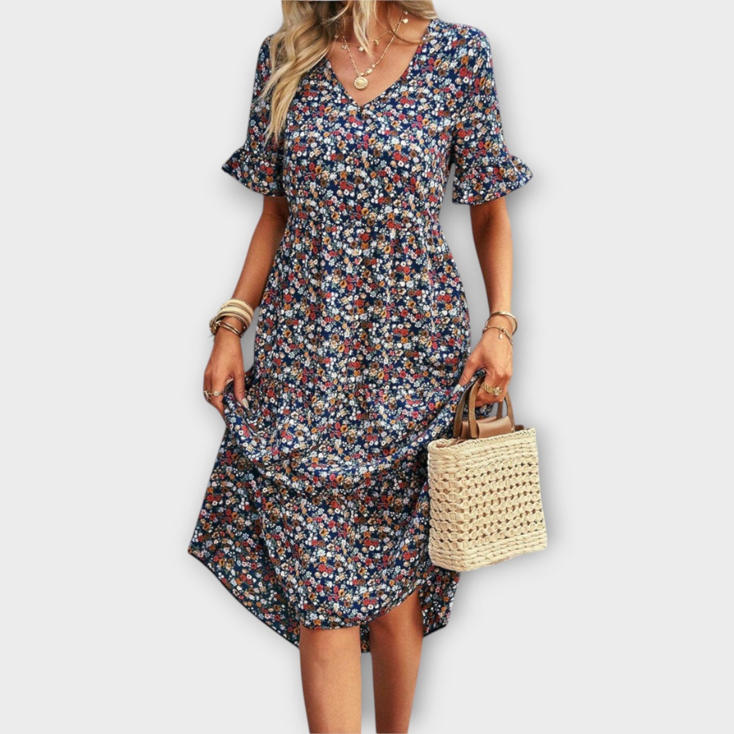 Ema™ Floral Midi Dress