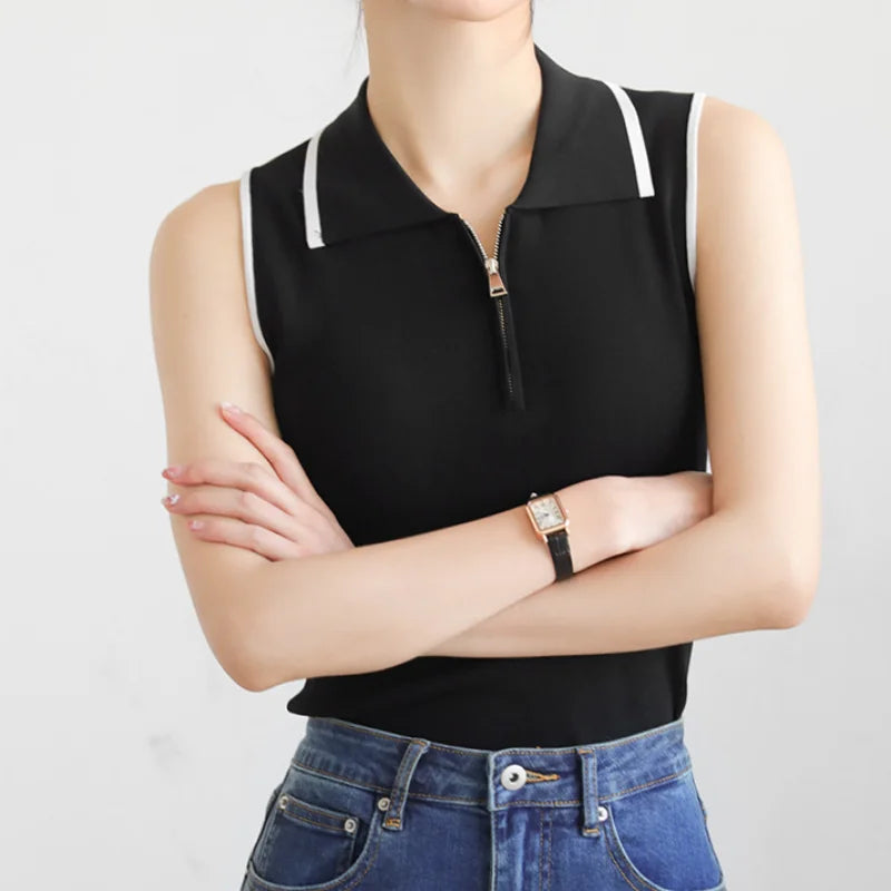 Evelyn | Grace Zippered Top