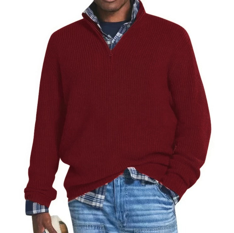 Simon | Heritage Quarter-Zip Sweater