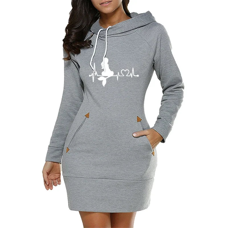 Olivia | Heartbeat Hoodie Dress