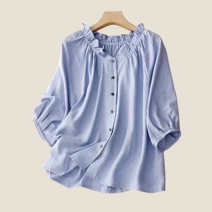 Amelia | Flowy Button-Down Blouse