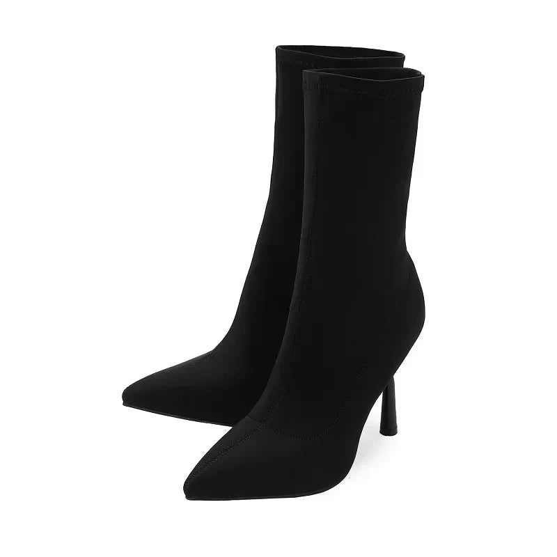 Sylvana | Nylon Stiletto Boot