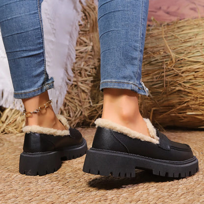 Jessy | Sherpa Lined Platform Loafer