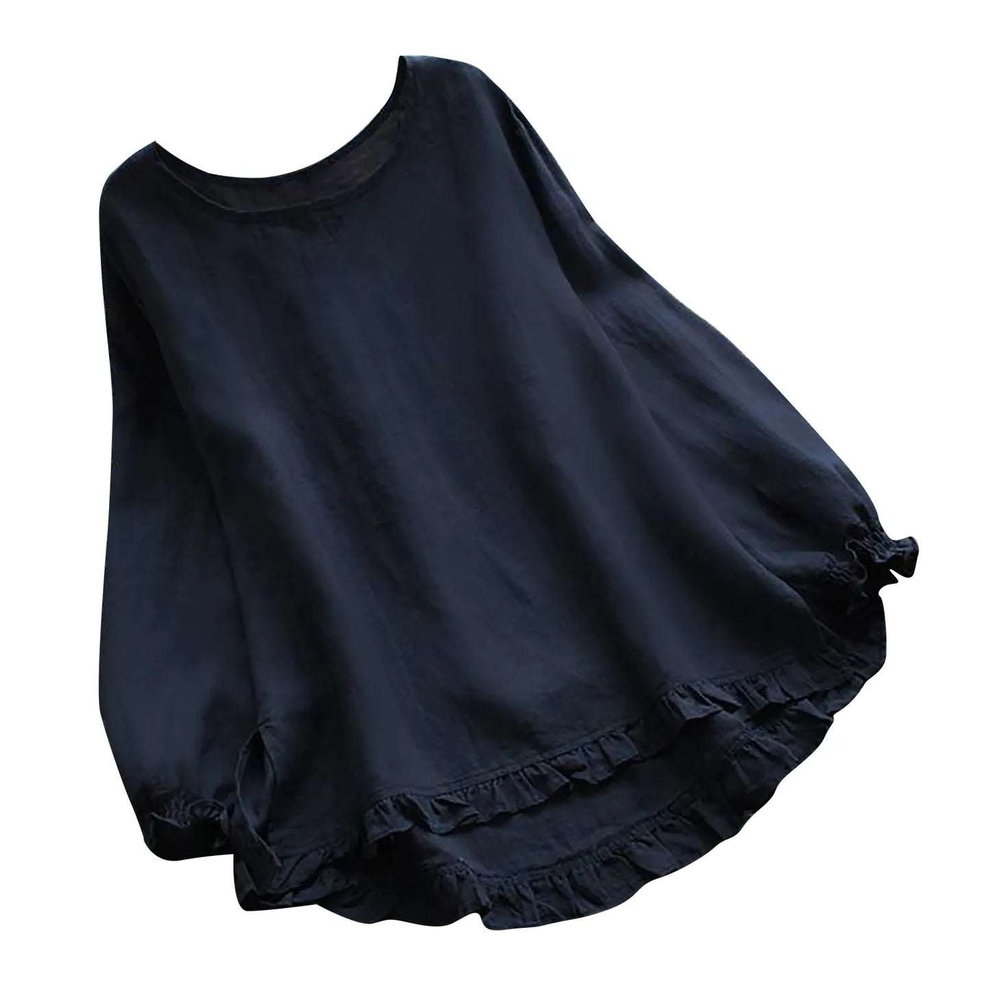 Amelia | Ruffled Hem Blouse