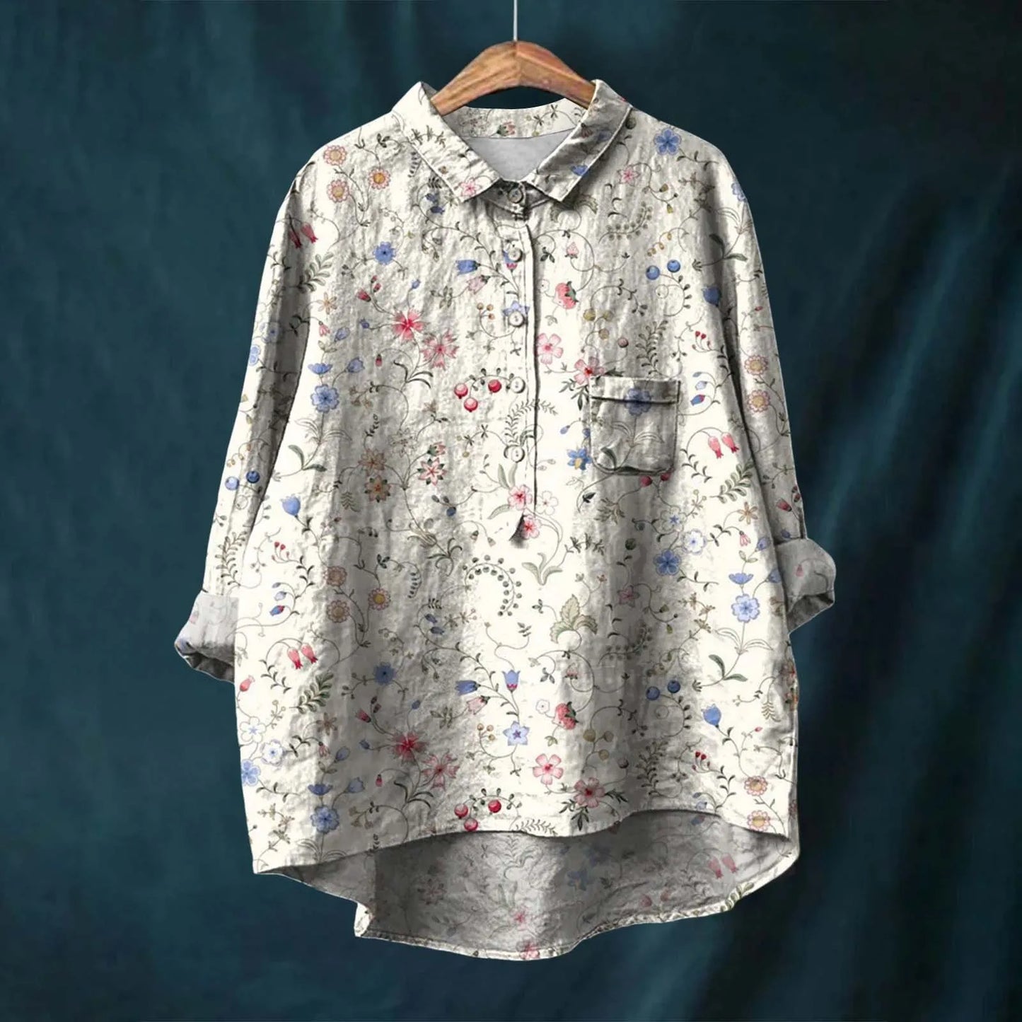 Natasha | Elegant Floral Shirt