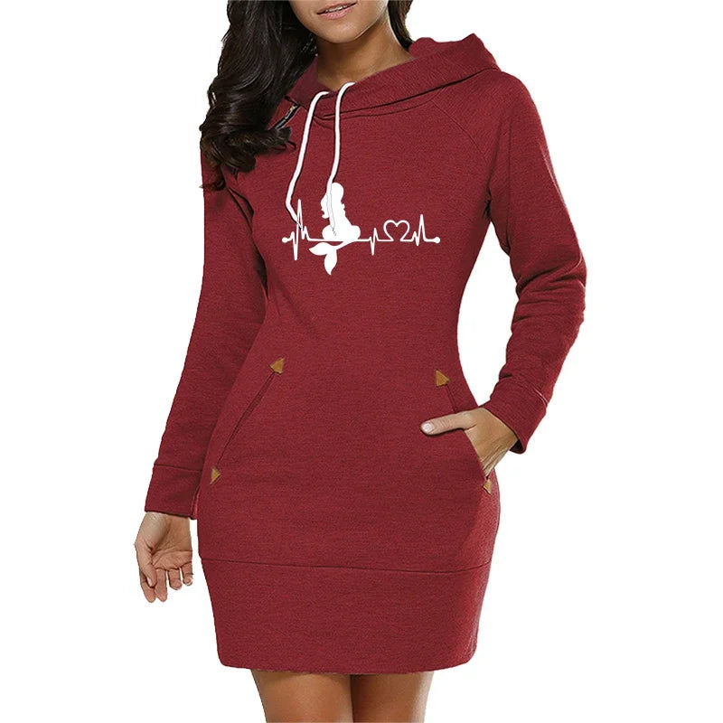 Olivia | Heartbeat Hoodie Dress