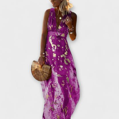 Amara™ V-Neck Sequin Dress