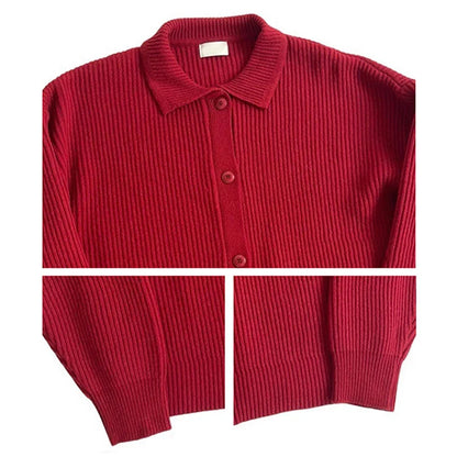 Felix | Ribbed Knit Shirt Cardigan