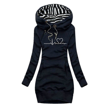 Ava | Heartbeat Hoodie Dress