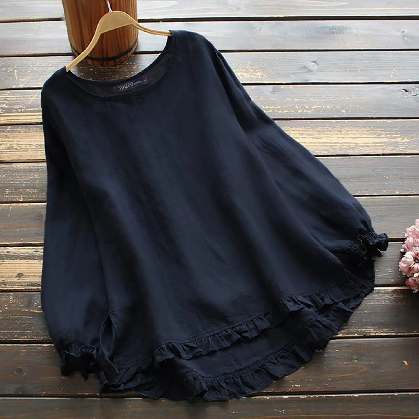 Amelia | Ruffled Hem Blouse