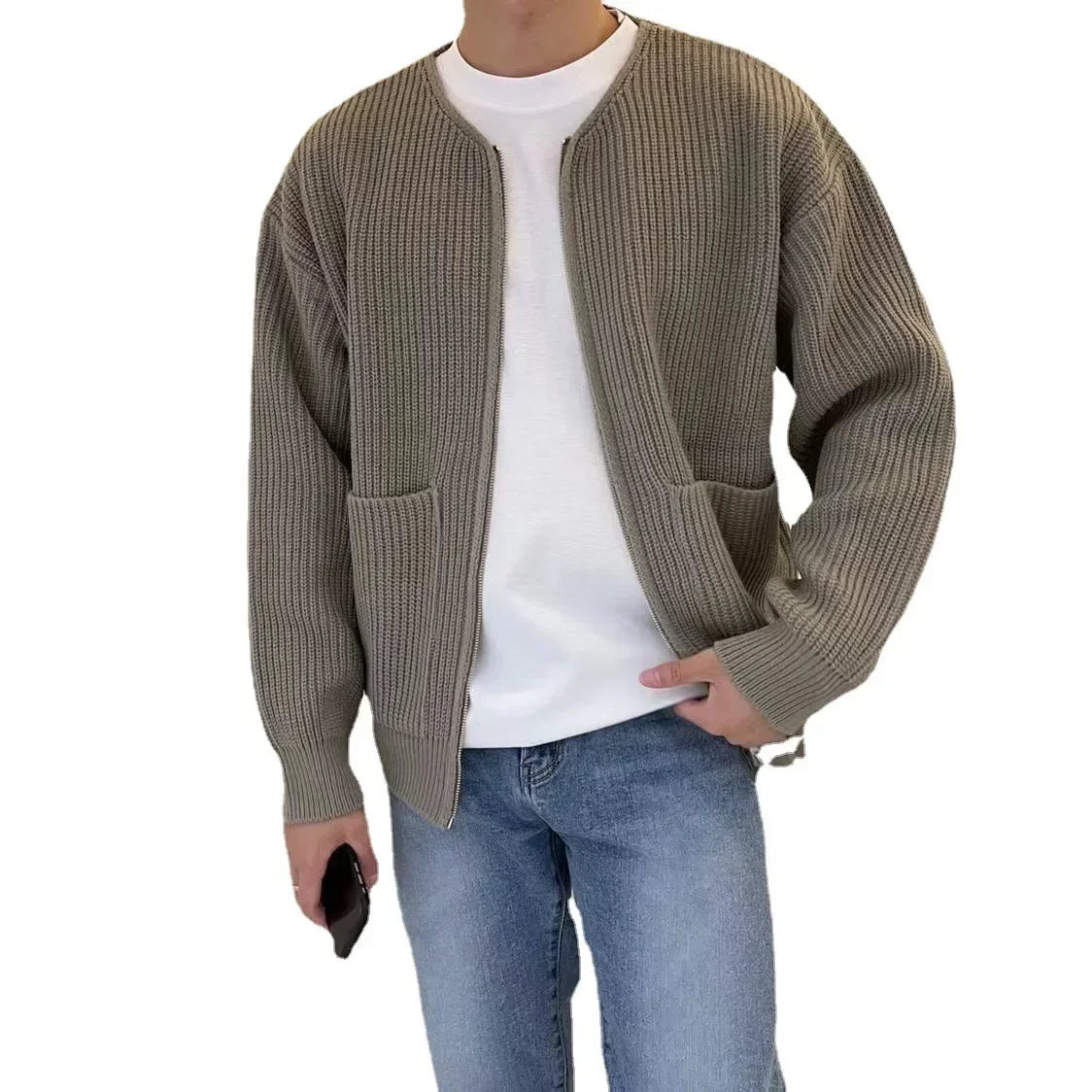 Logan | Open-Front Knit Cardigan