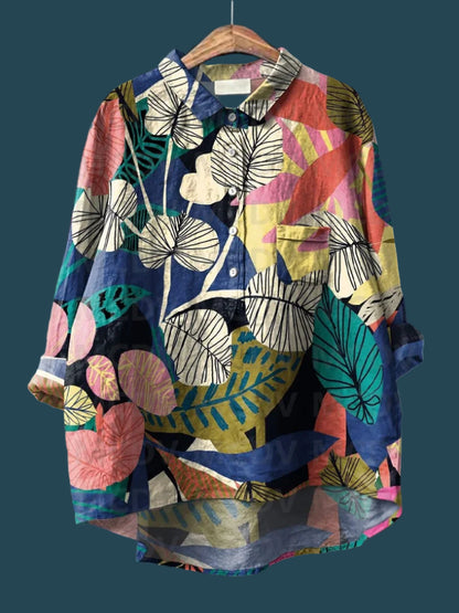 Stacy | Watercolor Garden Shirt