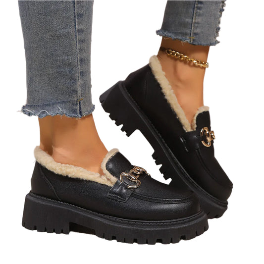 Jessy | Sherpa Lined Platform Loafer