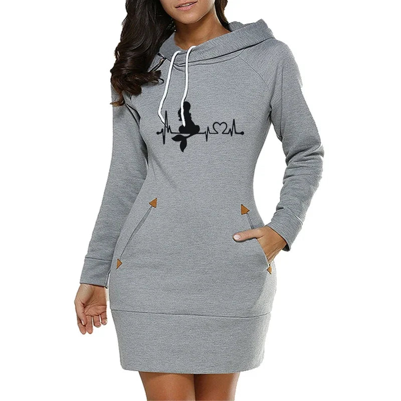 Olivia | Heartbeat Hoodie Dress