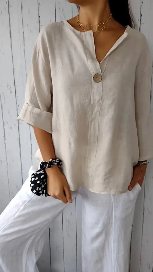 Mila | Minimalist Button Blouse