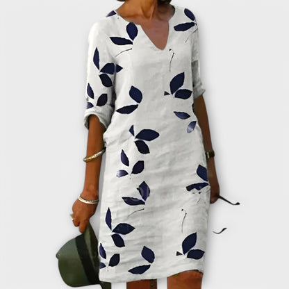 Nadia™ Dress with Leaf Print