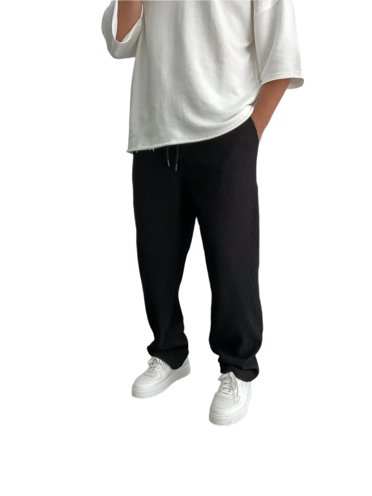 Mike | Ribbed Straight Pants