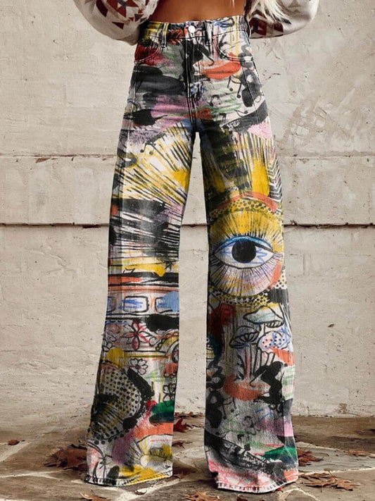 CASSIE | EYE GRAFFITI BAGGY PANTS