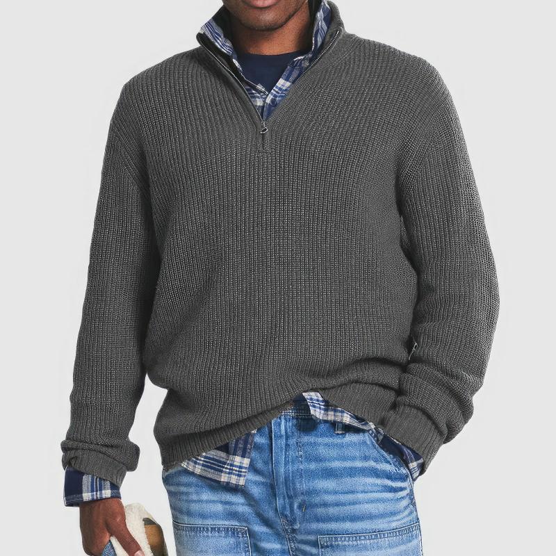 Simon | Heritage Quarter-Zip Sweater