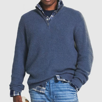 Simon | Heritage Quarter-Zip Sweater