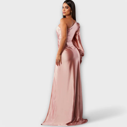 Celina™ One-Shoulder Evening Gown