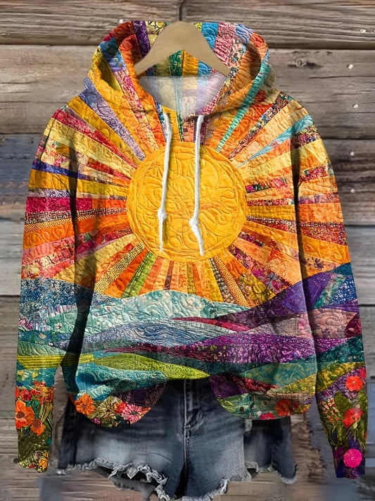 Clara - Colourful Sunrise Hoodie