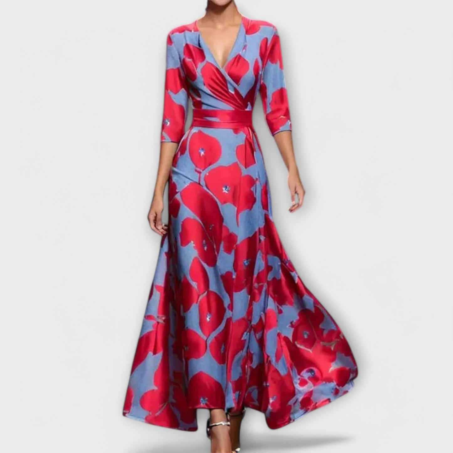 Sarah™ Elegant Floral Maxi Dress